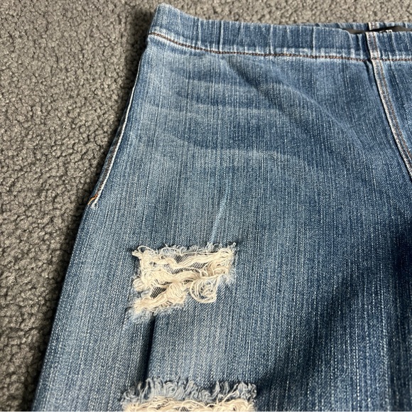 Joes Women's Denim Zip Ankle Distressed Jean Leggings SZ M - Picture 5 of 16